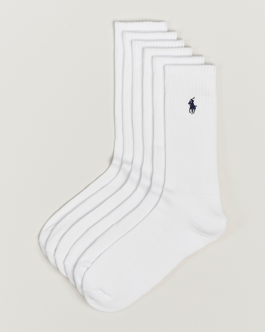 Polo Ralph Lauren Polo Ralph Lauren6-Pack Sport Crew SockWhite – Valkoinen