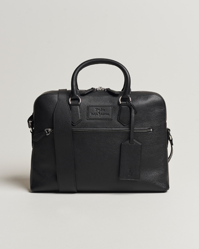 Mies | Salkut | Polo Ralph Lauren | Pebbled Leather Commuter Bag Black