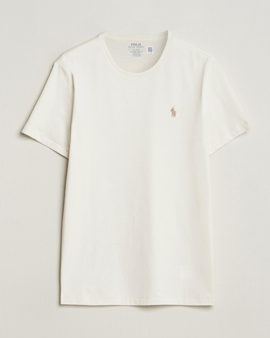 Mies | T-paidat | Polo Ralph Lauren | Crew Neck T-Shirt Parchment Cream