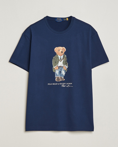 Mies | T-paidat | Polo Ralph Lauren | Printed Bear Crew Neck T-Shirt Newport Navy