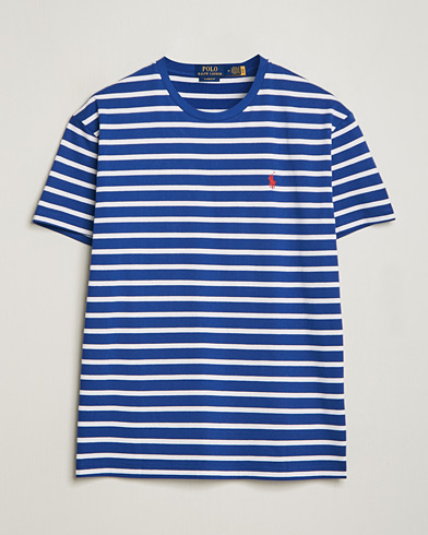 Mies | T-paidat | Polo Ralph Lauren | Crew Neck Striped T-Shirt Beach Royal/White