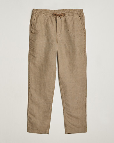 Mies | Kurenauhahousut | Polo Ralph Lauren | Prepster V2 Linen Trousers Brown Dogstooth