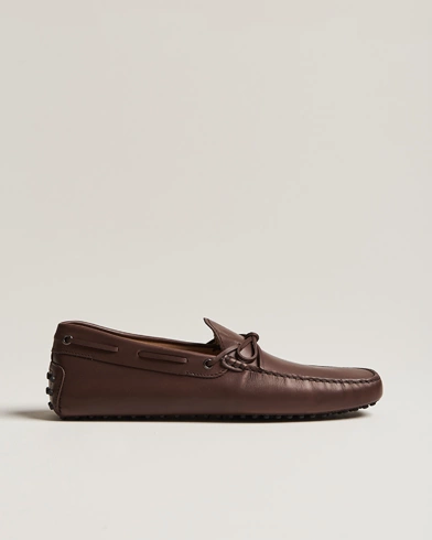 Mies |  | Tod's | Lacetto Gommino Carshoe Dark Brown Calf