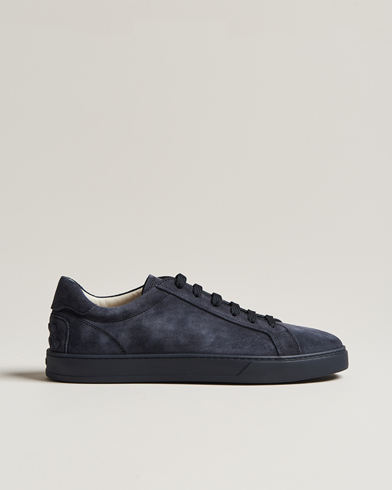 Mies |  | Tod's | Cassetta Lacciata Sneaker Navy Suede