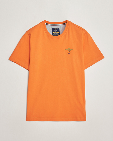 Mies |  | Aeronautica Militare | TS1580 Crew Neck T-Shirt Carrot Orange