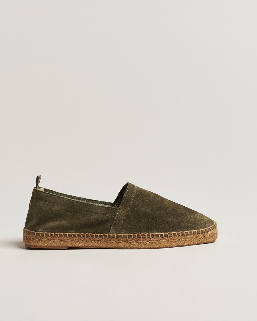 Castañer Pablo Casual Suede Espadrilles Verde Bosque – Vihreä