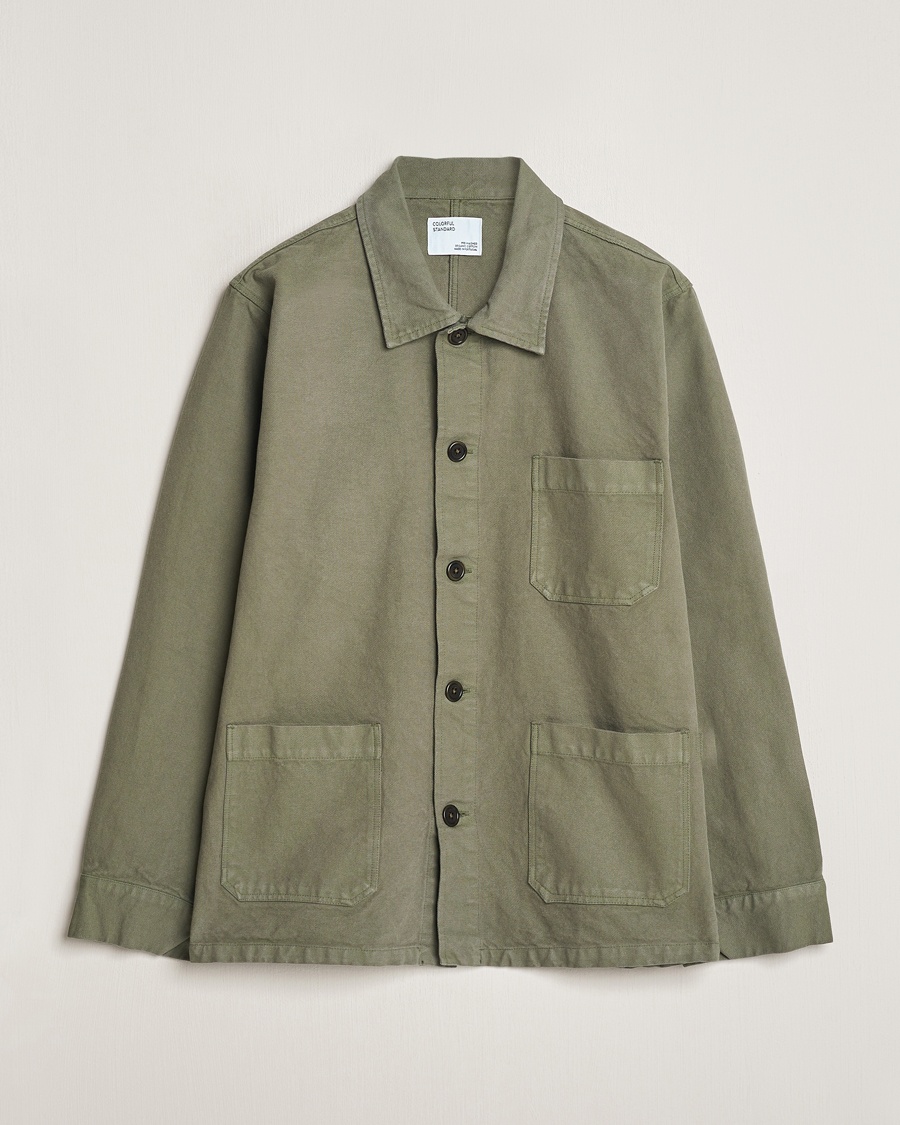 Colorful Standard Organic Workwear Jacket Dusty Olive – Vihreä
