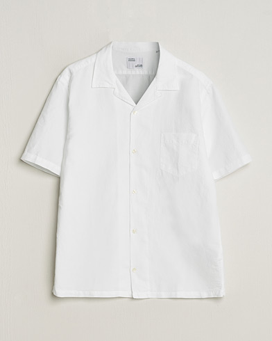  Cotton/Linen Short Sleeve Shirt Optical White