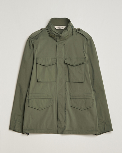 Mies | Nykyaikaiset takit | Aspesi | Lightweight Cotton Field Jacket Military