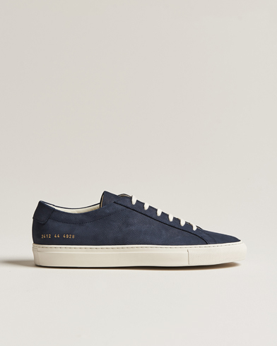 Mies |  | Common Projects | Original Achilles Pebbled Nubuck Sneaker Navy