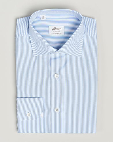 Mies |  | Brioni | Slim Fit Dress Shirt Light Blue Stripe