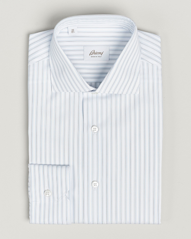 Mies |  | Brioni | Slim Fit Dress Shirt Light Blue Stripe