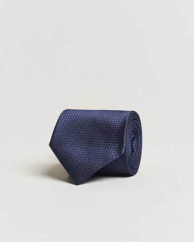Mies |  | Brioni | Structured Silk Tie Navy