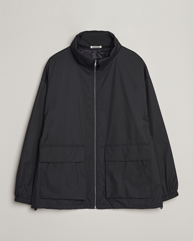 Mies | Nykyaikaiset takit | Auralee | Polyester Satin Zip Jacket Black