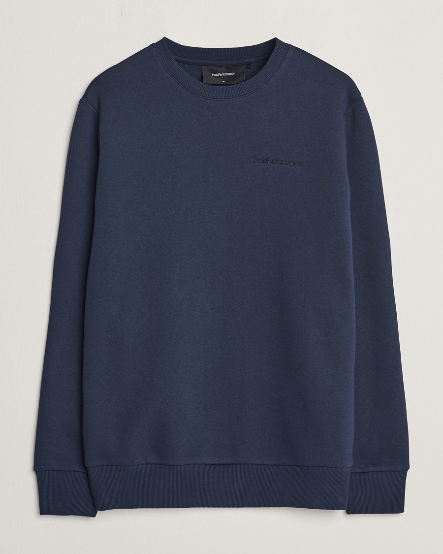 Peak Performance Original Logo Crew Neck Sweatshirt Blue Shadow – Sininen