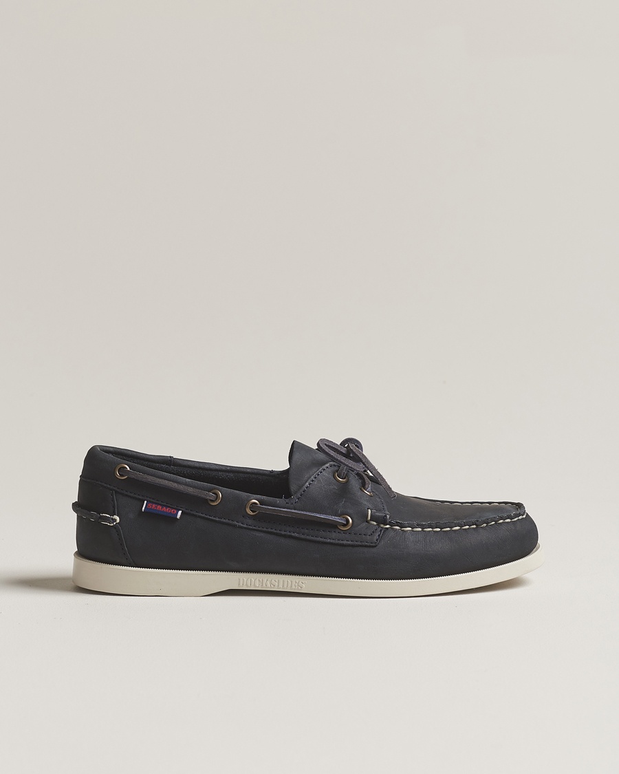 Sebago Dockside Nubuck Boat Shoe Blue Navy – Sininen
