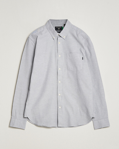 Mies |  | Dockers | Cotton Stretch Oxford Shirt Mid Grey Heather
