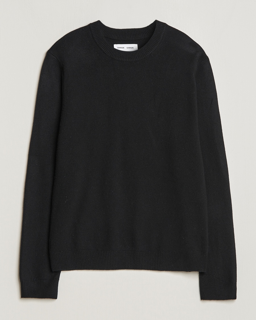 Samsøe Samsøe Isak Crew Neck Black – Musta