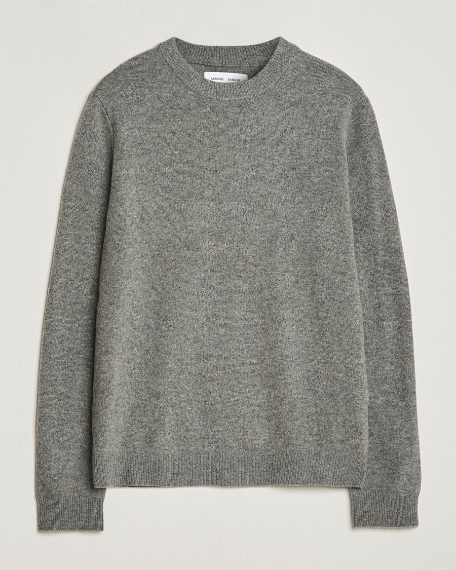 Samsøe Samsøe Isak Crew Neck Dark Grey – Harmaa