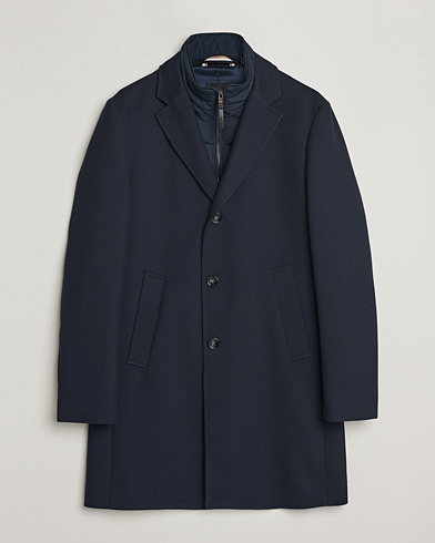 Mies |  | BOSS BLACK | Hyde Cotton Coat Dark Blue