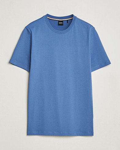Mies | BOSS BLACK | BOSS BLACK | Thompson Crew Neck T-Shirt Open Blue