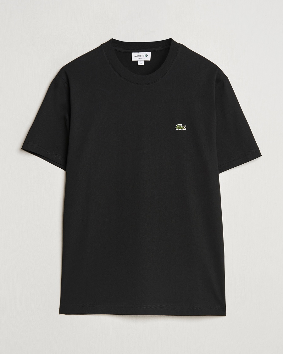 Lacoste Crew Neck T-Shirt Black – Musta