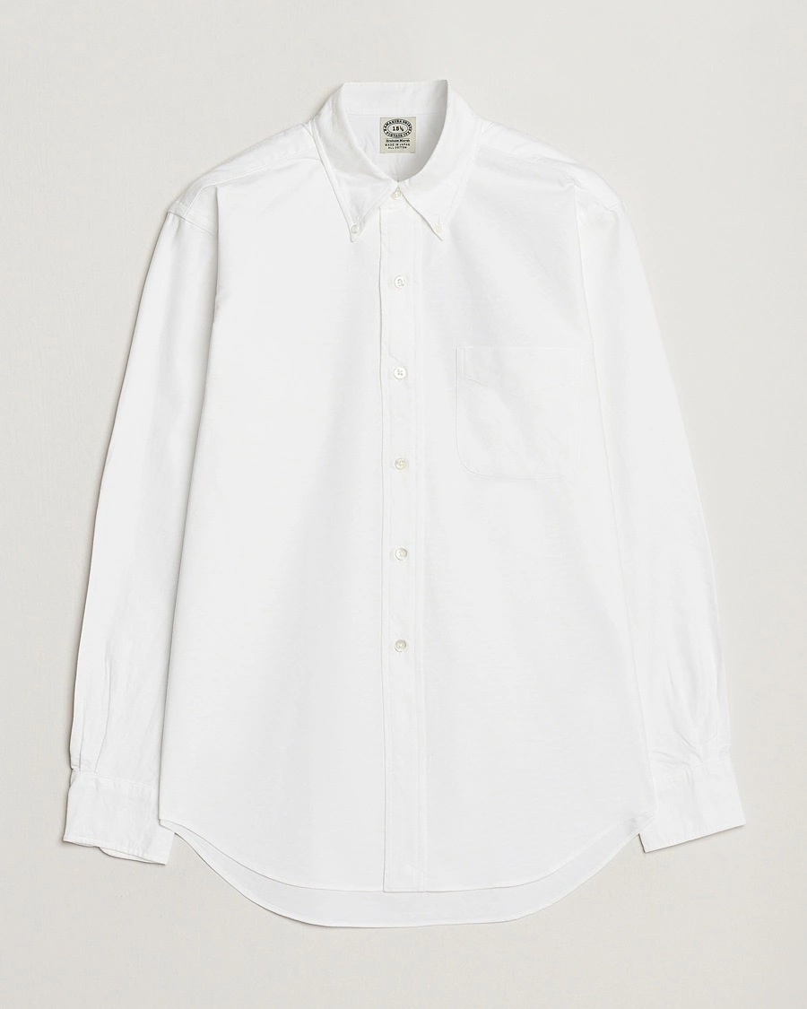 Kamakura Shirts Vintage Ivy Oxford Button Down Shirt White – Valkoinen