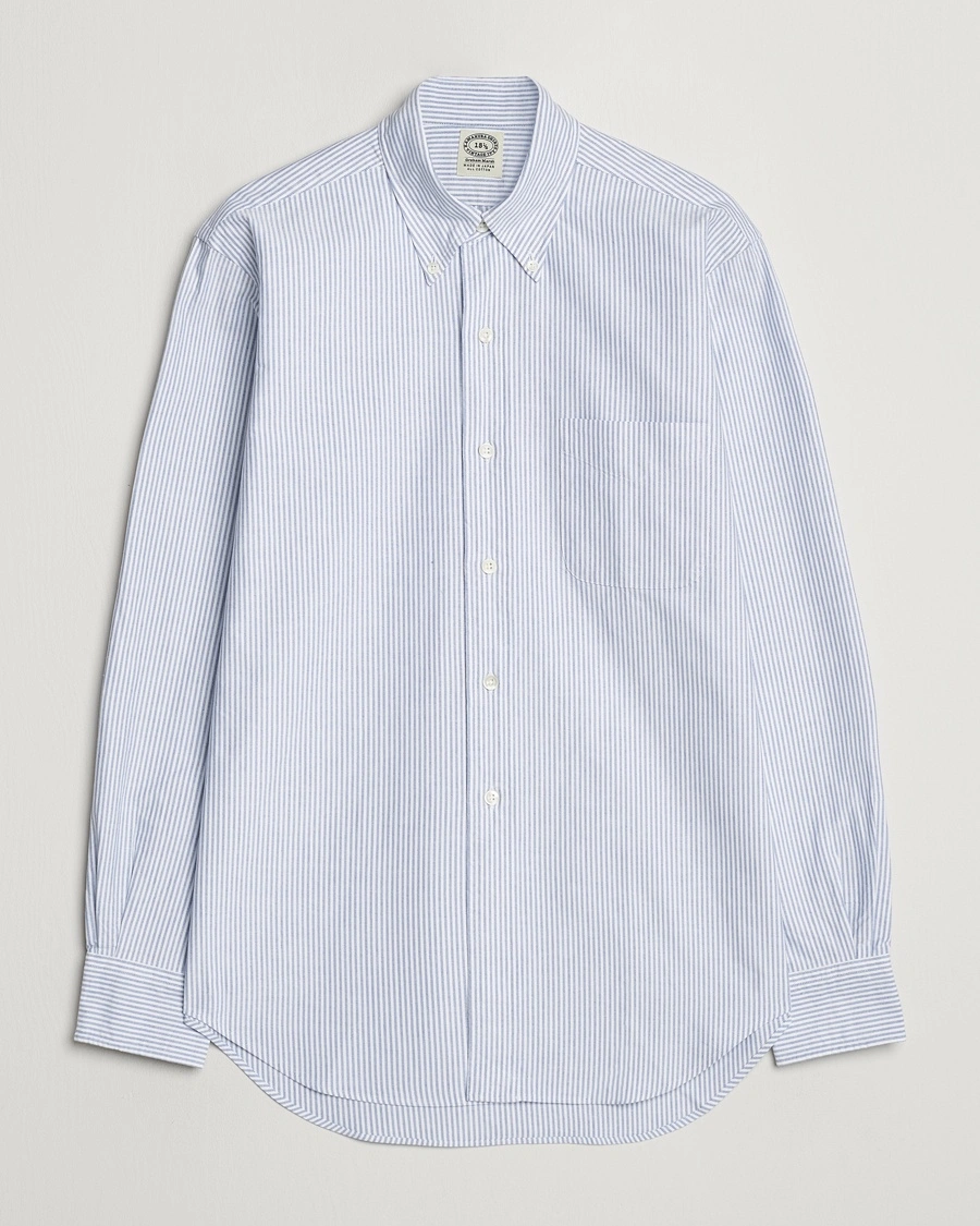 Kamakura Shirts Vintage Ivy Oxford Button Down Shirt Blue Stripe – Sininen