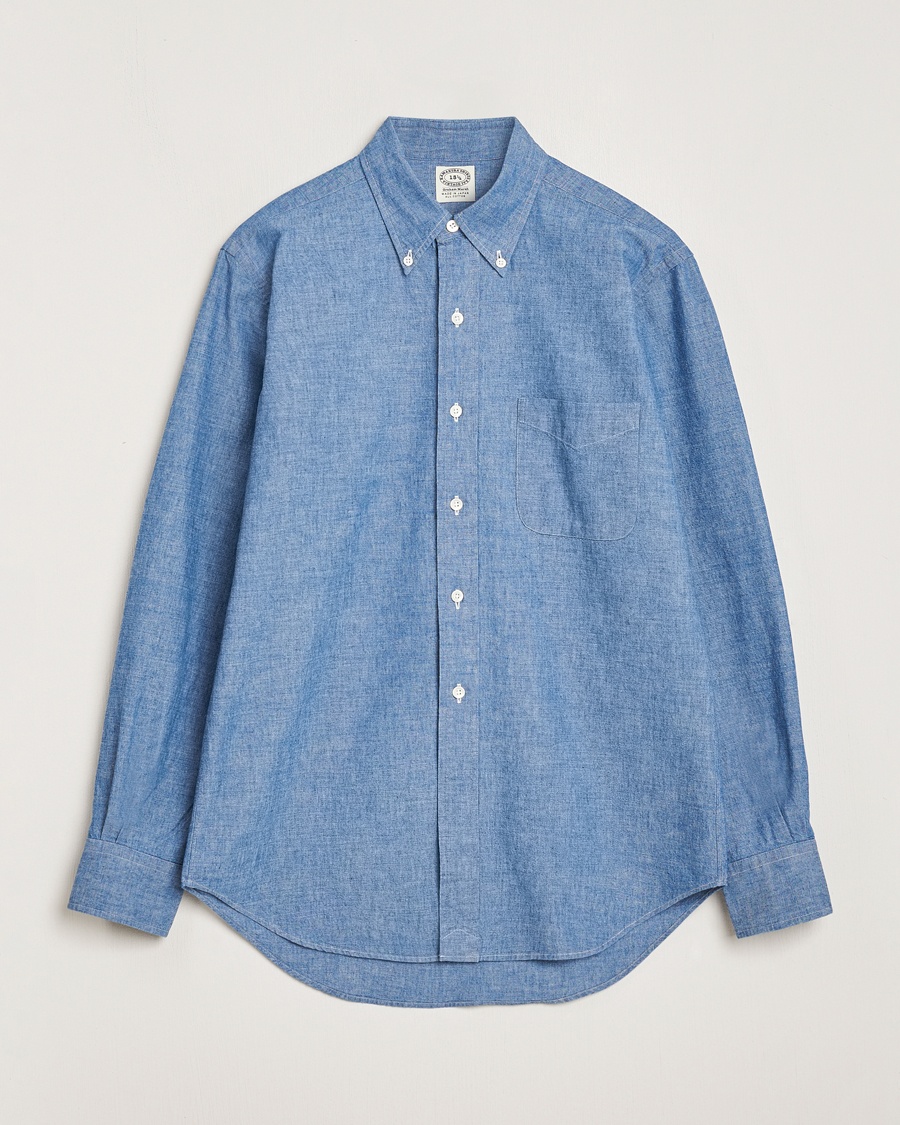 Kamakura Shirts Vintage Ivy Chambray Button Down Shirt Blue – Sininen