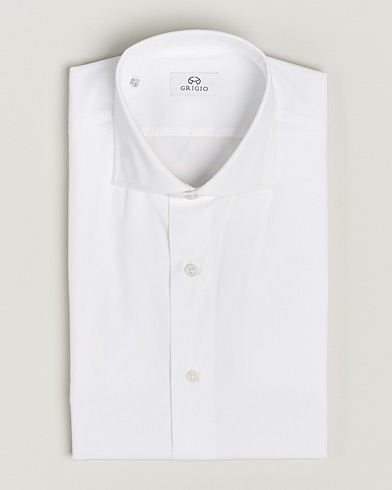 Mies | Bisnespaidat | Grigio | Comfort Stretch Dress Shirt White