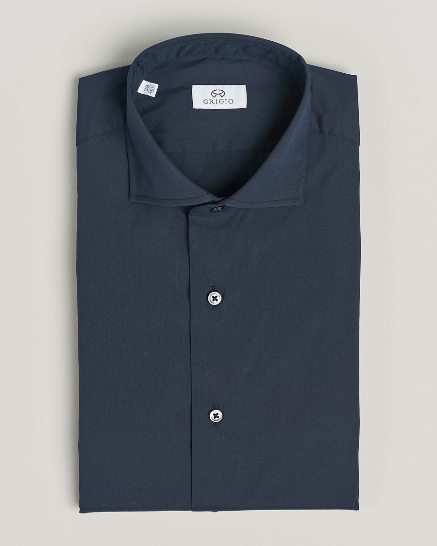 Grigio Comfort Stretch Dress Shirt Navy – Sininen