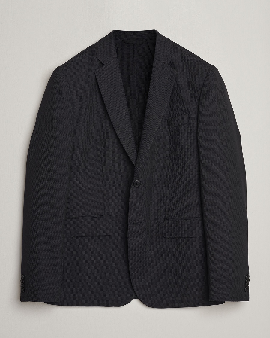 J.Lindeberg Hopper Active Hopsack Blazer Black – Musta