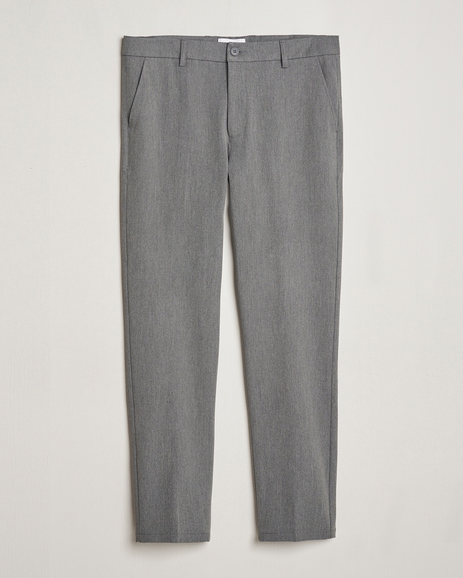 LES DEUX Como Reg Suit Pants Grey Melange – Harmaa