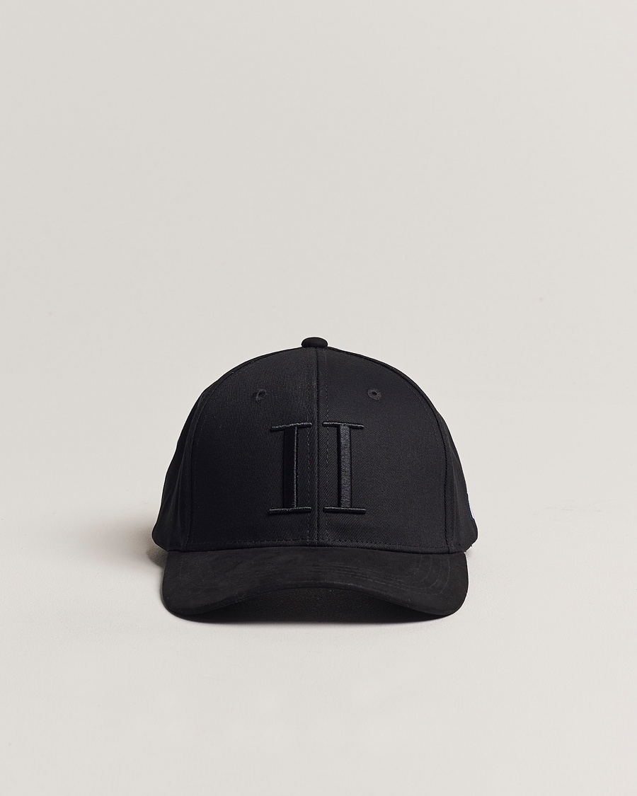 LES DEUX Baseball Cap Suede II Black – Musta