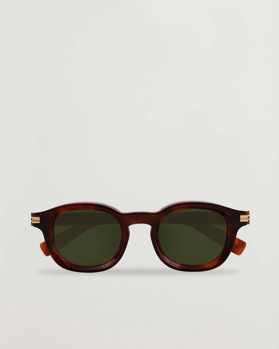 Zegna EZ0229 Sunglasses Dark Havana/Green – Ruskea