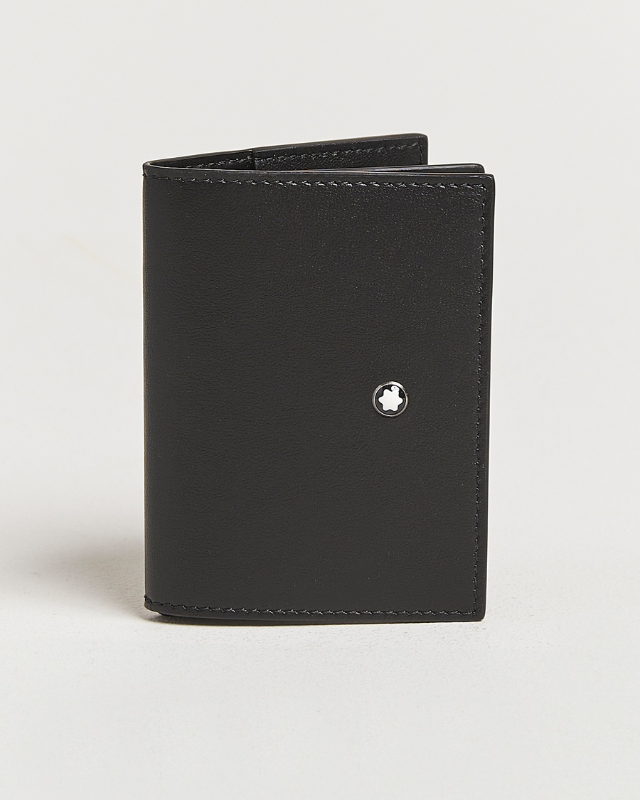 Montblanc Soft Trio Card Holder 4cc Black – Musta