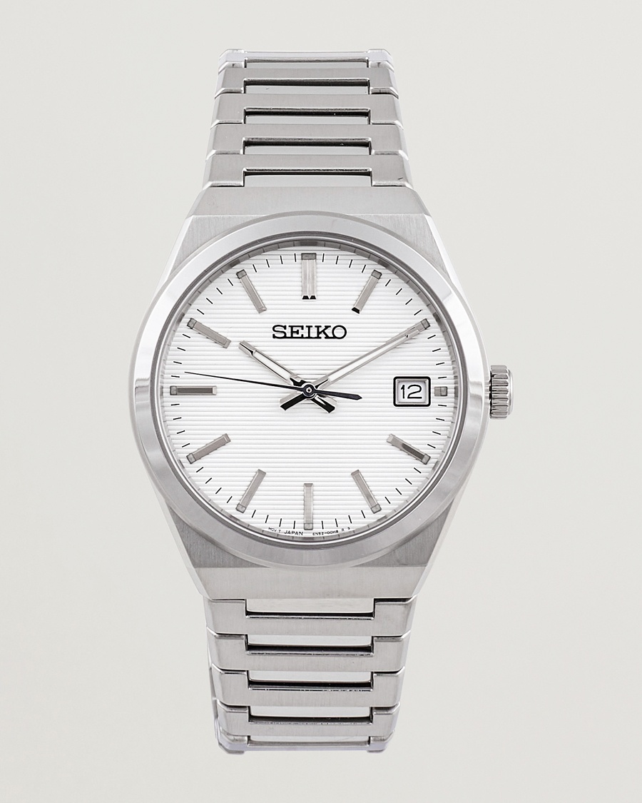Seiko Sapphire 39mm Steel White Dial – Hopea