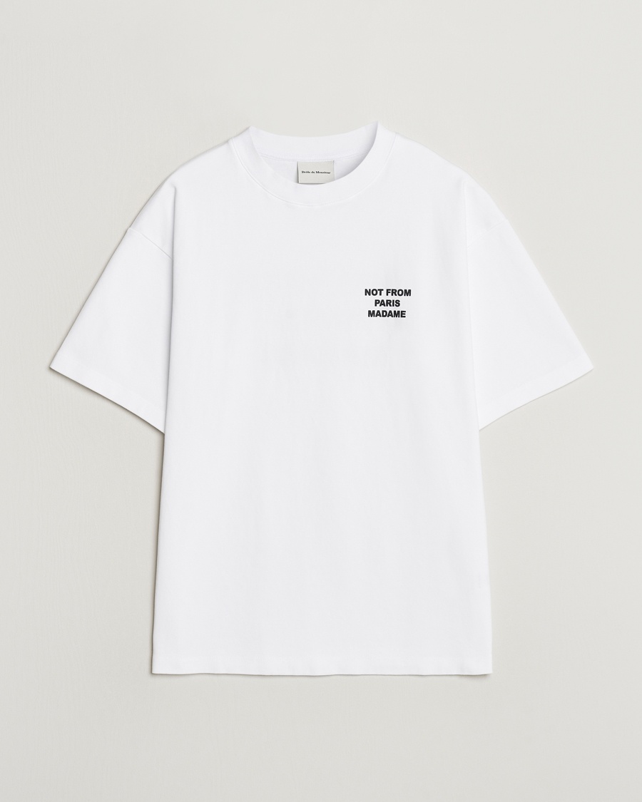 Drôle de Monsieur Slogan T-Shirt Optic White – Valkoinen