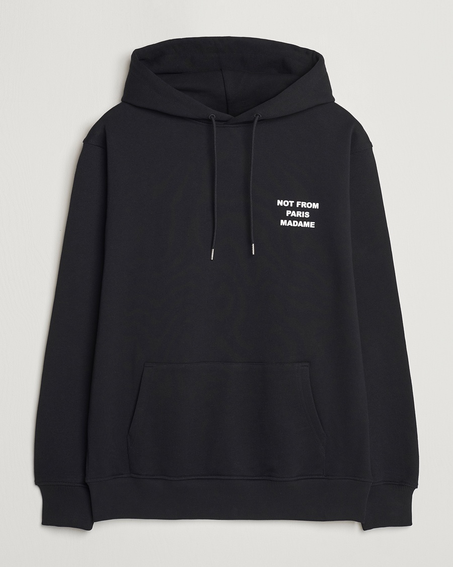 Drôle de Monsieur Slogan Hoodie Black – Musta