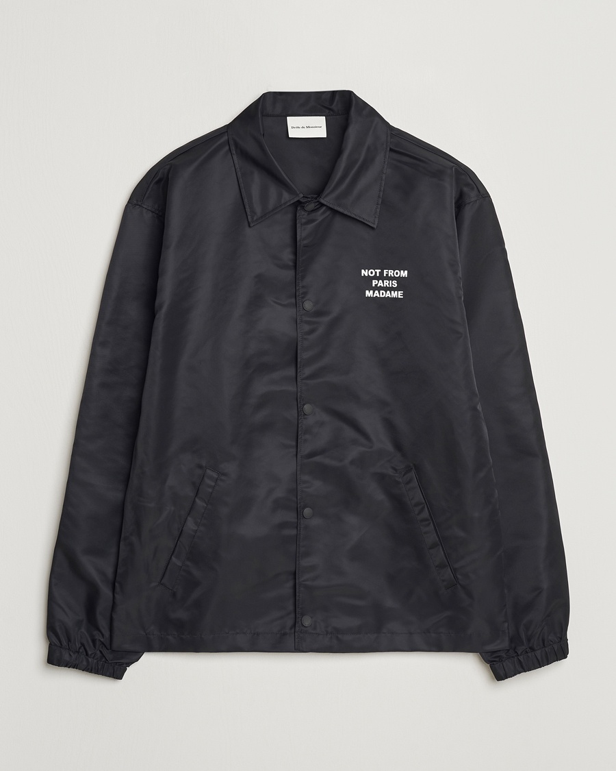 Drôle de Monsieur La Veste Slogan Jacket Black – Musta