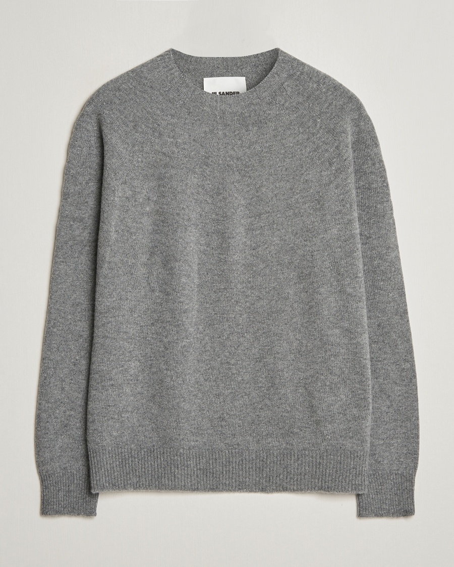 Jil Sander Seamless Crew Neck Sweater Grey Melange – Harmaa
