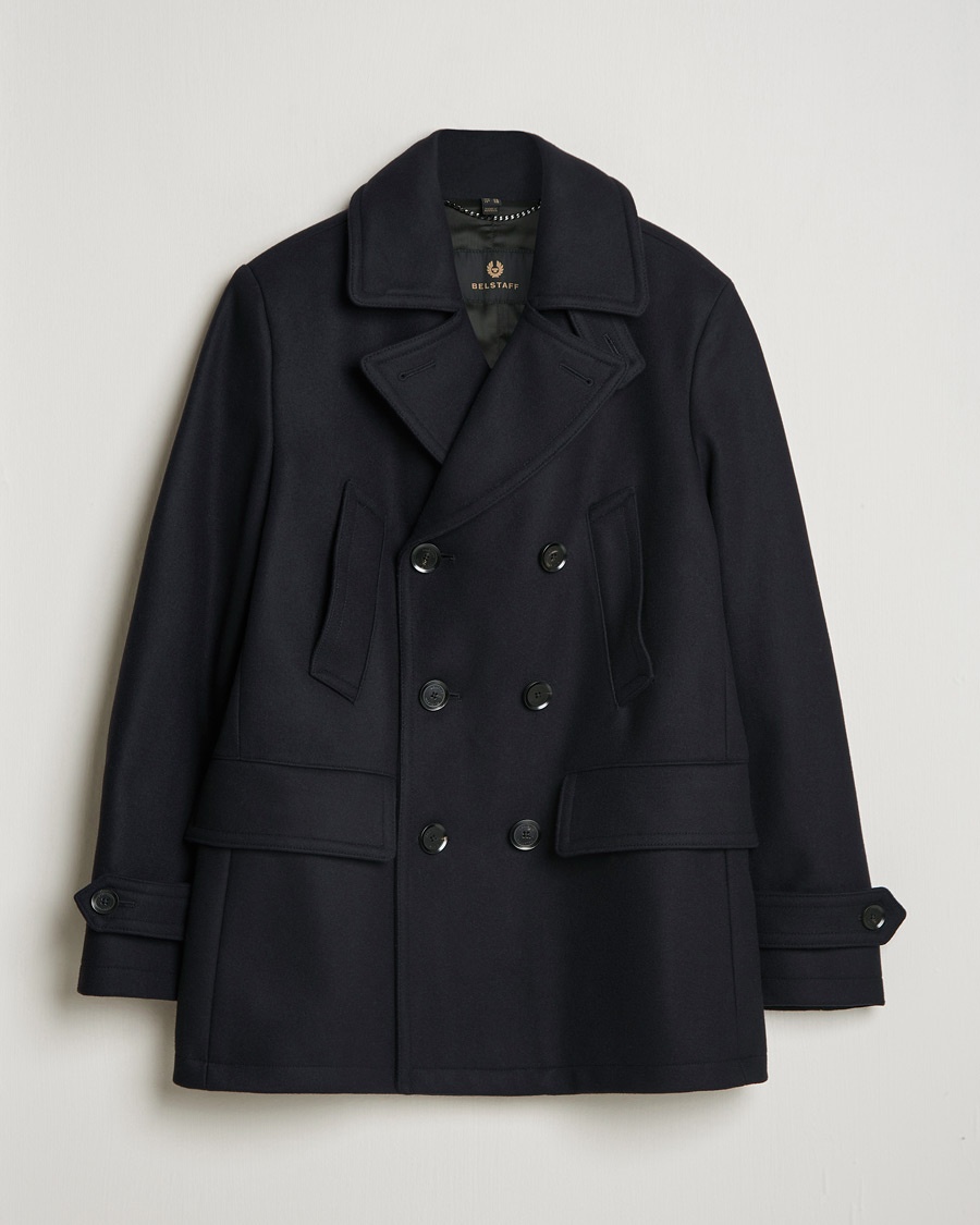 Belstaff Milford Wool Peacoat Ink Blue – Sininen