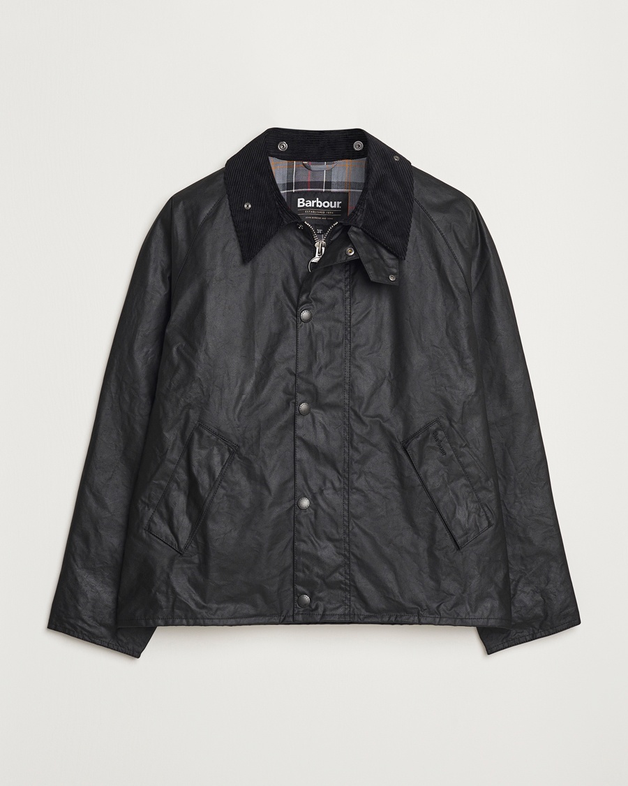 Barbour Heritage Transport Wax Jacket Black – Musta
