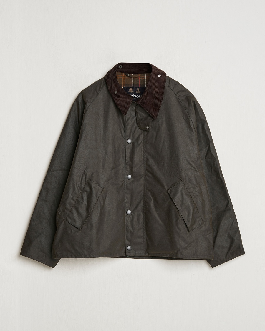 Barbour Heritage Transport Wax Jacket Olive – Vihreä