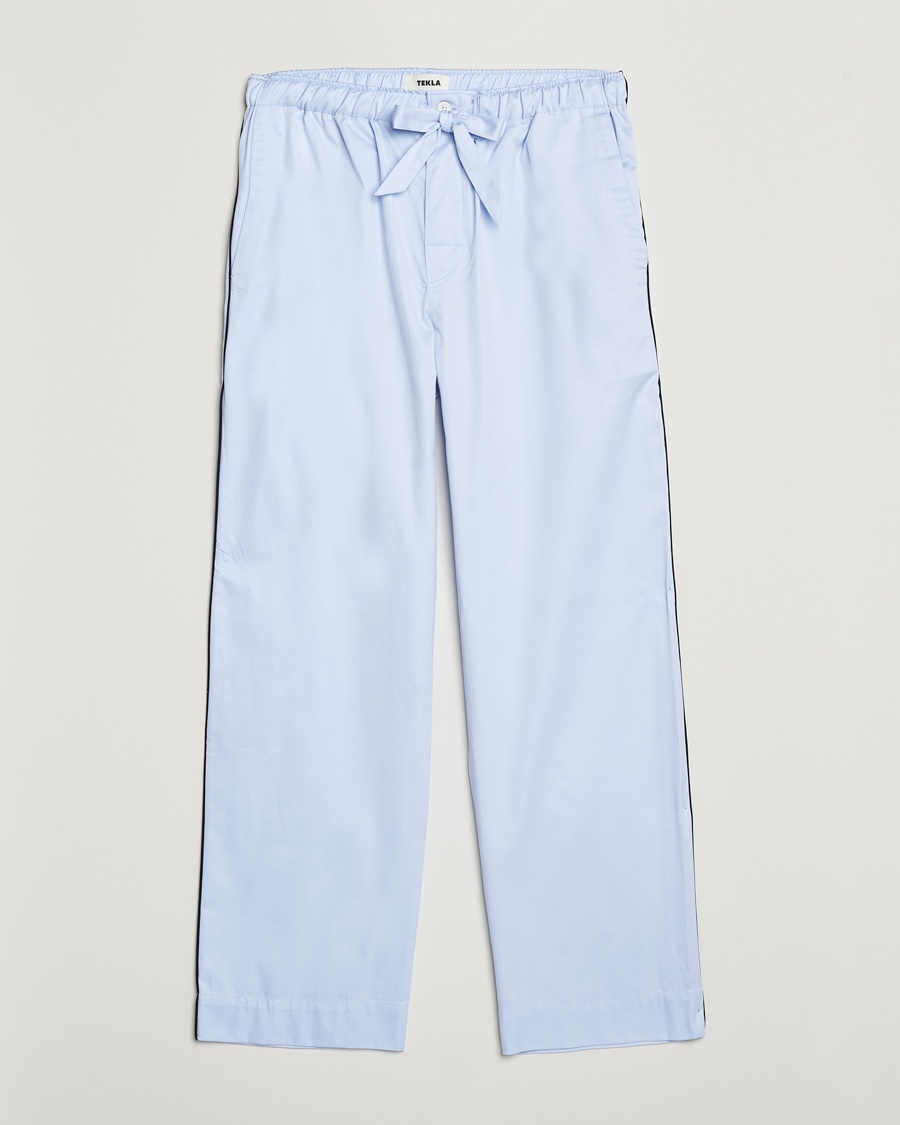 Tekla Sateen Pyjama Pants Bellhop Blue – Sininen