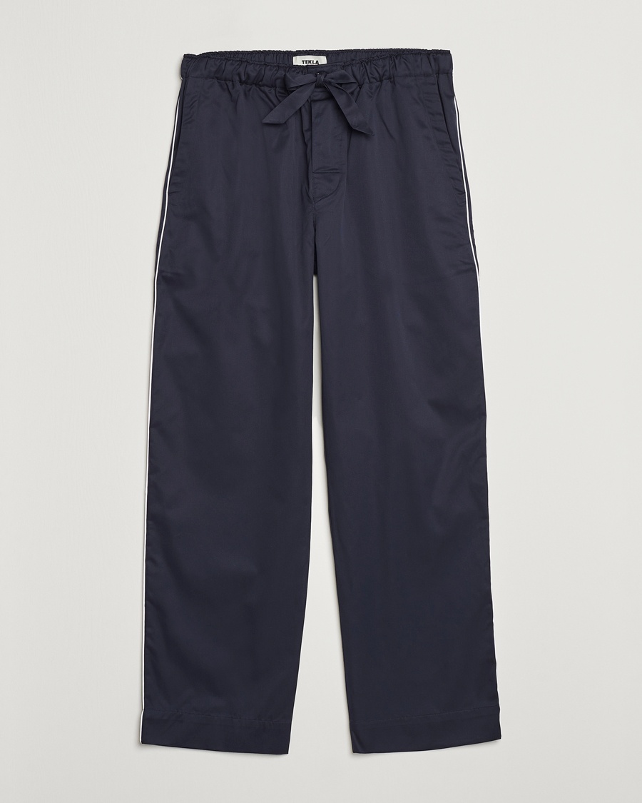 Tekla Sateen Pyjama Pants Chelsea Navy – Sininen
