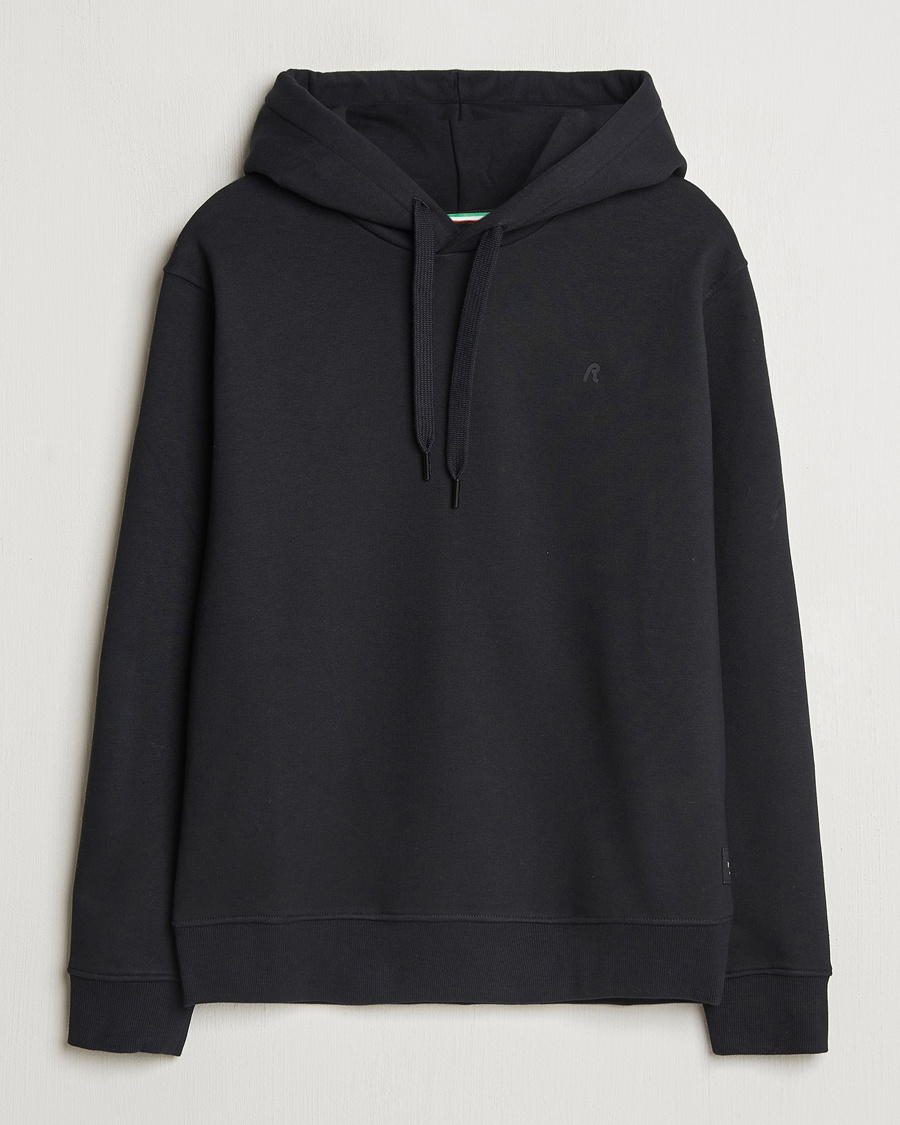 Replay Tonal Logo Hoodie Black – Musta
