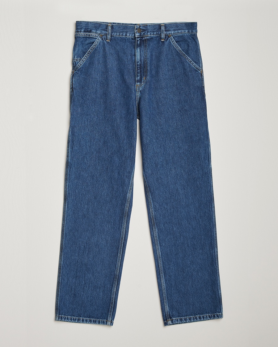 Carhartt WIP Single Knee Smith Denim Pants Blue Stone Washed – Sininen