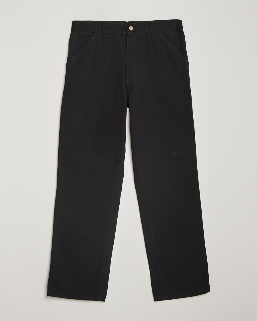 Carhartt WIP Single Knee Pants Dearborn Canvas Black – Musta