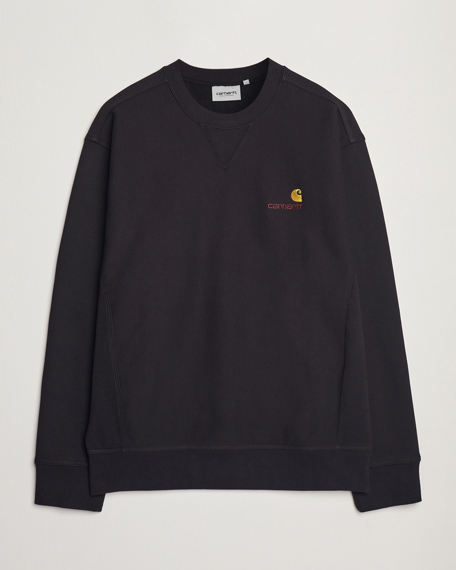 Carhartt WIP American Script Sweatshirt Black – Musta